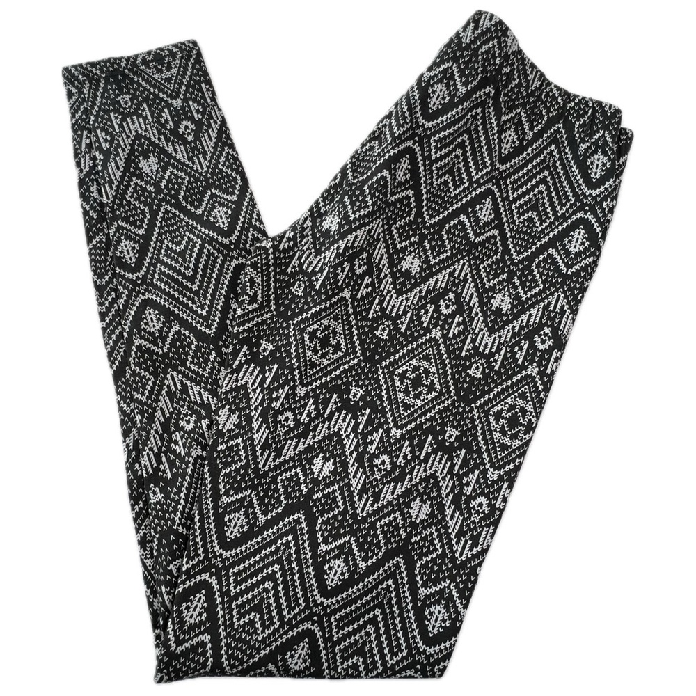 New Ankle Leggings Aztec Print Black White No Boundaries Juniors Small 3 5 - Picture 12 of 12